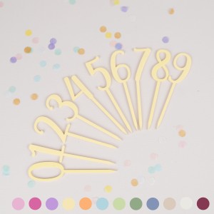 Cake Topper Zahlen Set 