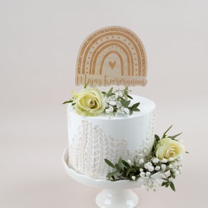 Caketopper Regenbogen Kommunion 