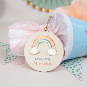 Regenbogen Schultütenanhänger 