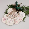 Adventskalender Zahlen Holzanhänger für Kinder