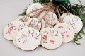 Adventsdekoration Zahlen Set Holz