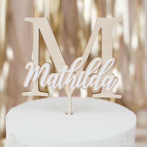 Cake Topper mit Name Acryl