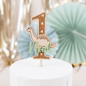 Personalisierter Dino Cake Topper