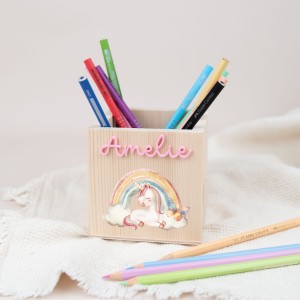 Stiftehalter Regenbogen Einhorn