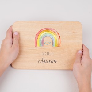 Frühstücksbrett Taufgeschenk