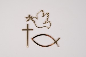 Cake Charms Kreuz, Taube, Fisch, Boot  