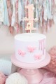 Geburtstagsdeko erster Geburtstag – Cake Topper mit Zahl 1, Bär und Blumen, perfekt für Pastell- oder Boho-Deko