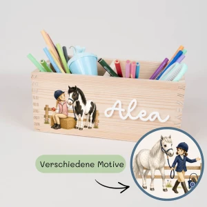 Schreibtisch Organizer Pferdemädchen 