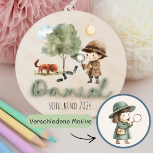 Schultütenanhänger Detektive 