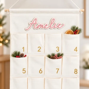 Adventskalender mit Namen zum Aufhängen 