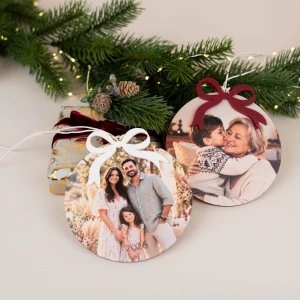 Weihnachtsanhänger mit Foto 