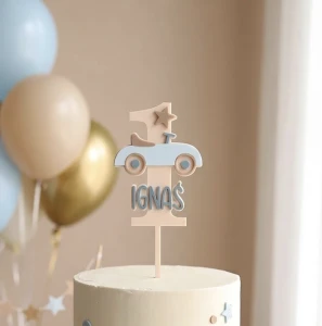 Cake Topper Auto mit Name 