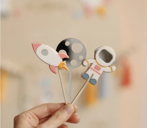 Mini Cake Topper Weltall 